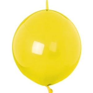 Balónky latexové spojovací dekoratérské Crystal žluté 30 cm 50 ks