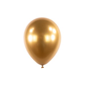 Balónky latexové dekoratérské saténové zlaté 12 cm 100 ks