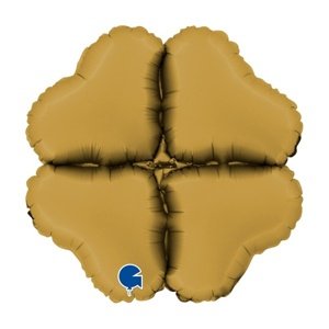 Balónková základna srdce saténová zlatá 61 cm