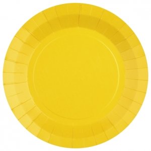 Talíře papírové žluté 22,5 cm 10 ks