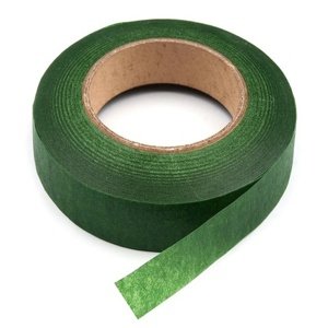 Floristická páska šíře 12 mm/27 m  zelené kapradí
