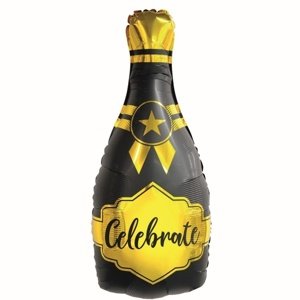 Balónek fóliový láhev šampaňského Celebrate 35 x 76 cm
