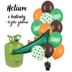 Helium set - Dino party balónkový buket  s příslušenstvím
