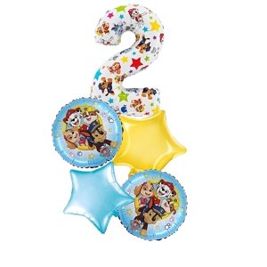 Balónkový buket Tlapková patrola  druhé narozeniny