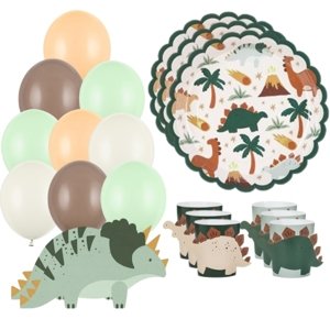 Party set Malý Dino - balonky, talířky, ubrousky, návleky na skleničky