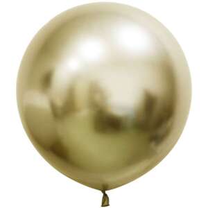 Balónek latexový chromový zlatý 61 cm 2 ks