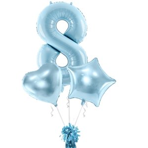 Balónkový buket 8. modrý + těžítko