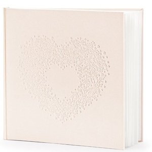 Kniha hostů světle růžová, 20,5x20,5cm