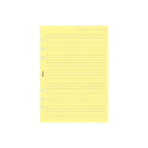 Filofax A5 linkovaný papír, žlutý, 25 listů