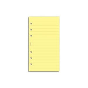 Filofax linkovaný papír žlutý 30 listů - Osobní