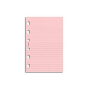 Filofax papír linkovaný růžový, 20 listůformát A7