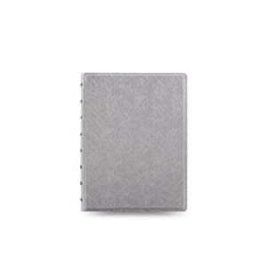 Filofax Saffiano Metallic silver A5 zápisník
