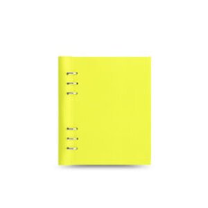 Filofax Clipbook Saffiano Fluoro Yellow A5