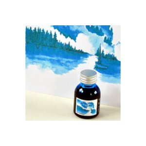 Inkebara LE Modrá mlžná lahvičkový inkoust 60 ml