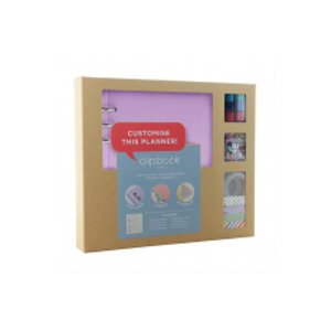 Filofax Blok s doplňky Clipbook Kit Pastel A5 fialová