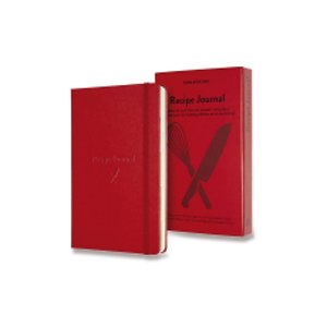 Moleskine Zápisník Passion Recipe Journal - tvrdé desky L, červený A5, 200 listů