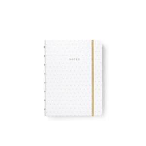 Filofax Notebook Moonlight A5 Bílá