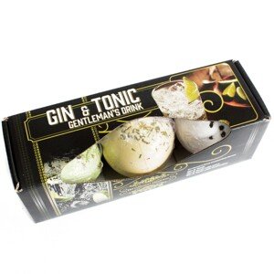Sada 3 perlivých koupelových bomb - Gin atonic