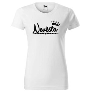 Tričko Nevěsta - dámské (Velikost: XL, Barva trička: Bílá)
