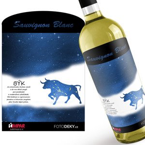 Víno Býk (21.4. - 21.5.) - Modré provedení (Druh Vína: Bílé víno)