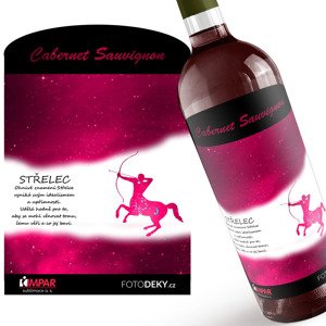 Víno Střelec (23.11. - 21.12.) - Červené provedení (Druh Vína: Červené víno)