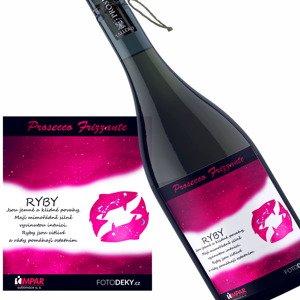 Víno Ryby (21.2. - 20.3.) - Červené provedení (Druh Vína: Prosecco)
