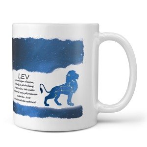 Hrnek Lev (23.7. - 22.8.) - modrý (Náplň hrníčku: Žádná)