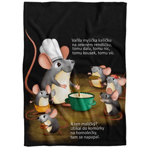 Deka Vařila myšička (Rozměr : 80 x 100 cm)