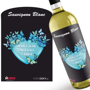 Víno Motýlci v břiše - modří (Druh Vína: Bílé víno)