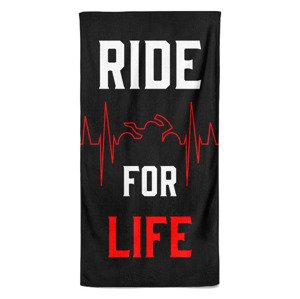 Osuška Ride for life (Velikost osušky: 70x140cm)