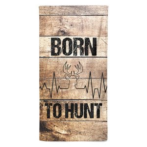 Osuška Born to hunt (Velikost osušky: 100x170cm)