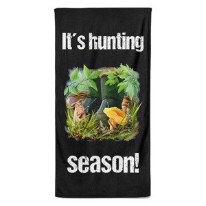 Osuška Hunting season – houbaři (Velikost osušky: 70x140cm)