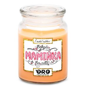 Svíčka Nejlepší maminka – pink (Vůně svíčky: Tropické ovoce)