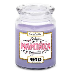 Svíčka Nejlepší maminka – pink (Vůně svíčky: Levandule)