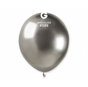 Balonky 13 cm - chromové stříbrné - 100 ks