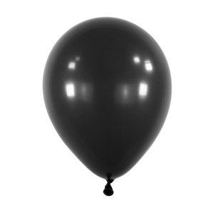 Balonek Fashion Jet Black 30 cm, D14 - Černý, 50 ks