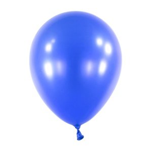 Balonek Metallic Bright Royal Blue 30 cm, DM36 - Modrý metalický, 50 ks