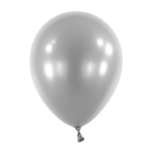 Balonek Metallic Silver 30 cm, DM38 - Stříbrný metalický, 50 ks