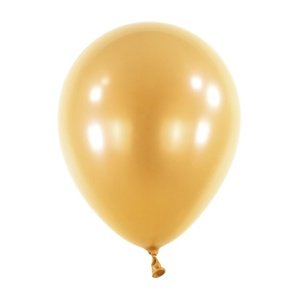 Balonek Metallic Gold 30 cm, DM39 - Zlatý metalický, 50 ks