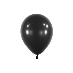 Balonek Fashion Jet Black 13 cm, D14 - Černý, 100 ks