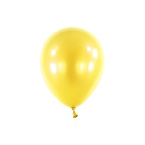 Balonek Metallic Yellow Sunshine 13 cm, DM30 - Žlutý metalický, 100 ks