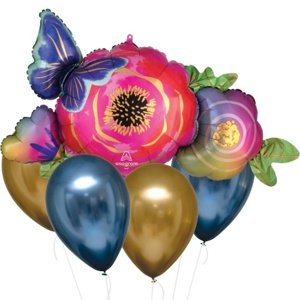 Sada balonků Květina a motýl - 5 ks