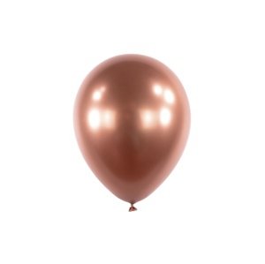 Chromový balonek Rose Gold 13 cm - 100 ks - CH01