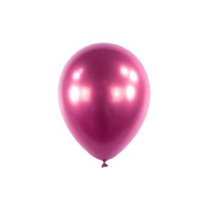 Chromový balonek růžové 13 cm - 100 ks - CH05