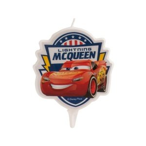 Dortová svíčka 2D - Cars Blesk McQueen 7 cm