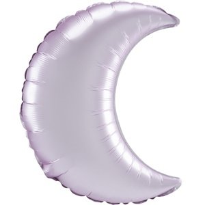 Foliový balonek Měsíc Satin pastelový růžový - 89 cm