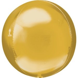 Foliový balonek koule Orbz zlatá 40 cm