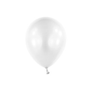 Balonek Pearl Frosty White 13 cm, DM29 - bílý perleťový, 100 ks
