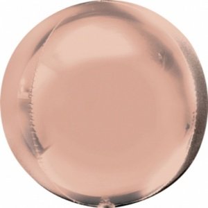Foliový balonek koule Orbz rose gold 40 cm