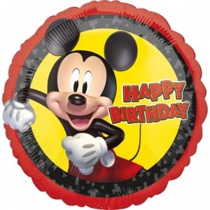 Foliový balonek Mickey Mouse - Happy Birthday 43 cm